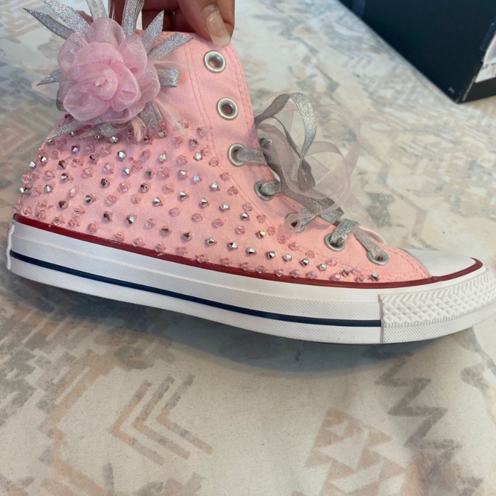 Pink Sparkly Converse - Picture 6 of 6